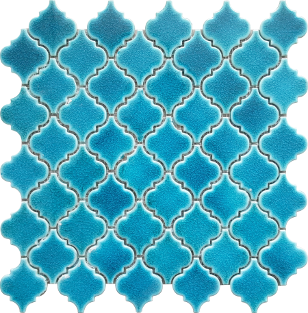 103-Porselen Şekilli Karo 5X5 türkuaz  34x33 m2 10 adet